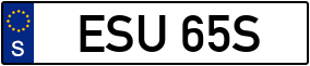 Truck License Plate